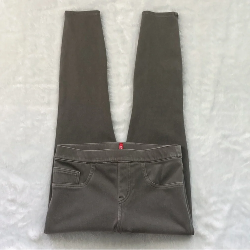 Like New Earthy Taupe Spanx Jean-ish Ankle Leggings - Picture 2 of 7